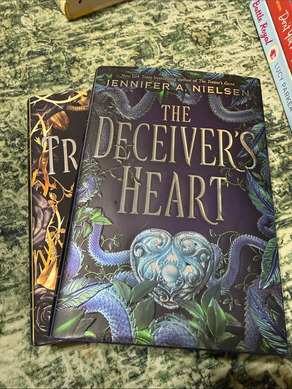 The Deceiver's Heart and Traitor’s Game — Decorative Hardcover Books